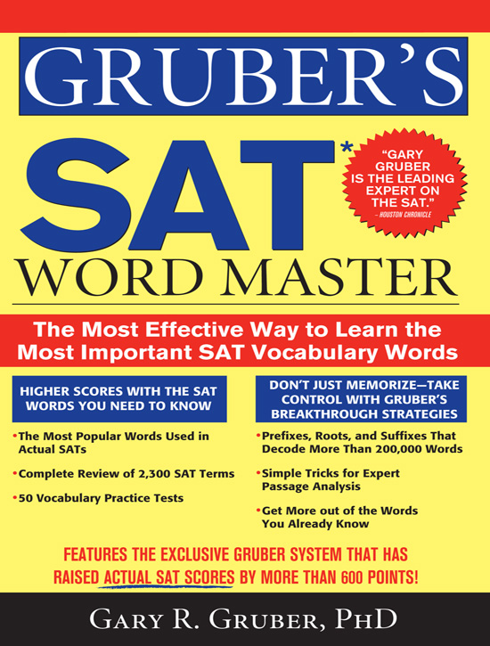 Title details for Gruber's SAT Word Master by Gary R. Gruber, Ph. D. - Available